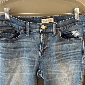 Madewell Skinny Faded Blue Denim Jeans Size 28